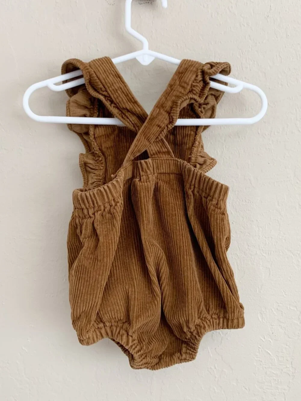 Old Navy Corduroy Ruffled Bubble Romper • 6-12 Months